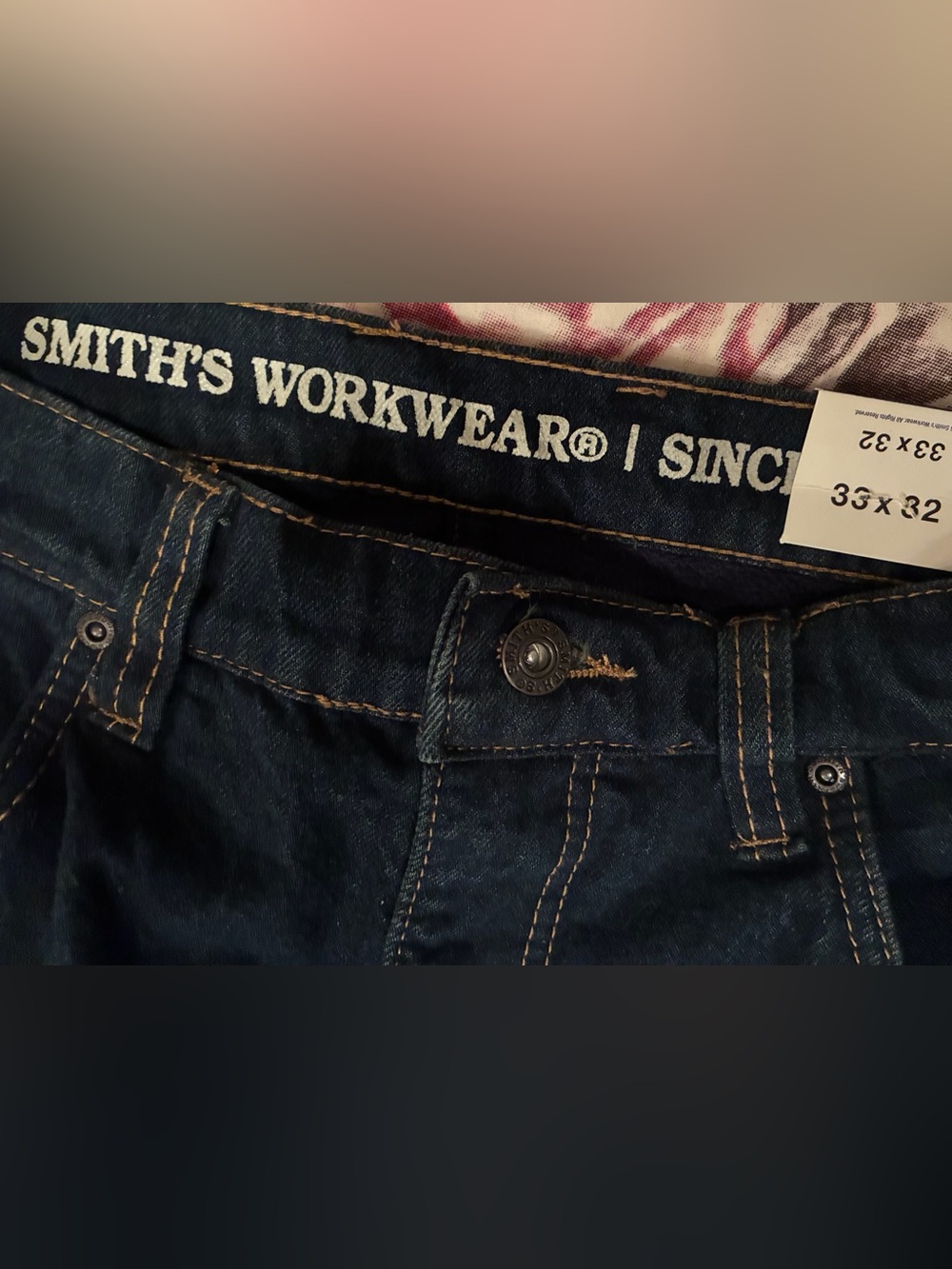 Smith’s Workwear fleece lined jeans 33/32 NWT